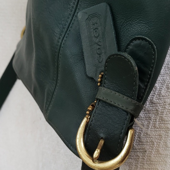 Vintage Coach Monterey Hunter Green Leather Hobo Bag - Picture 9 of 16